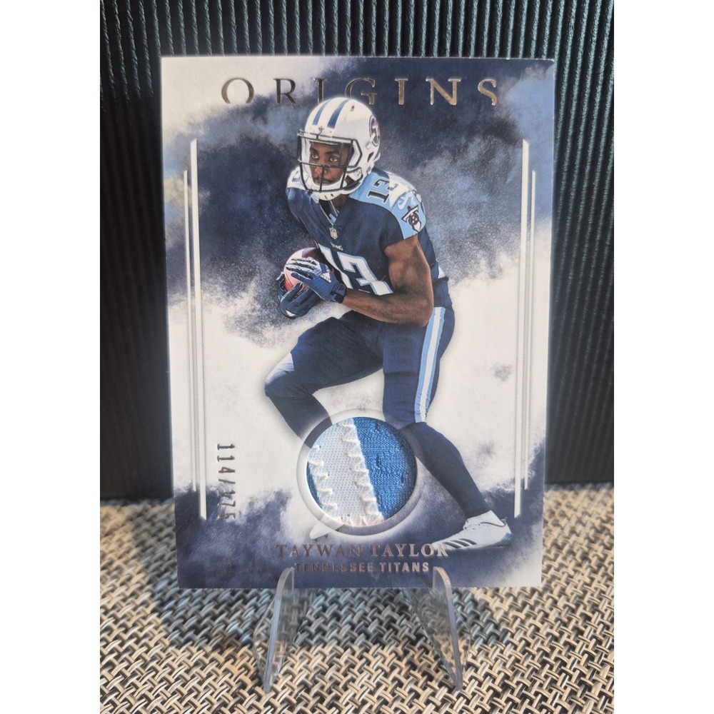 2017 Panini Origins Taywan Taylor #RP-TT Rookie Patch /175 (RC) Tennessee Titans